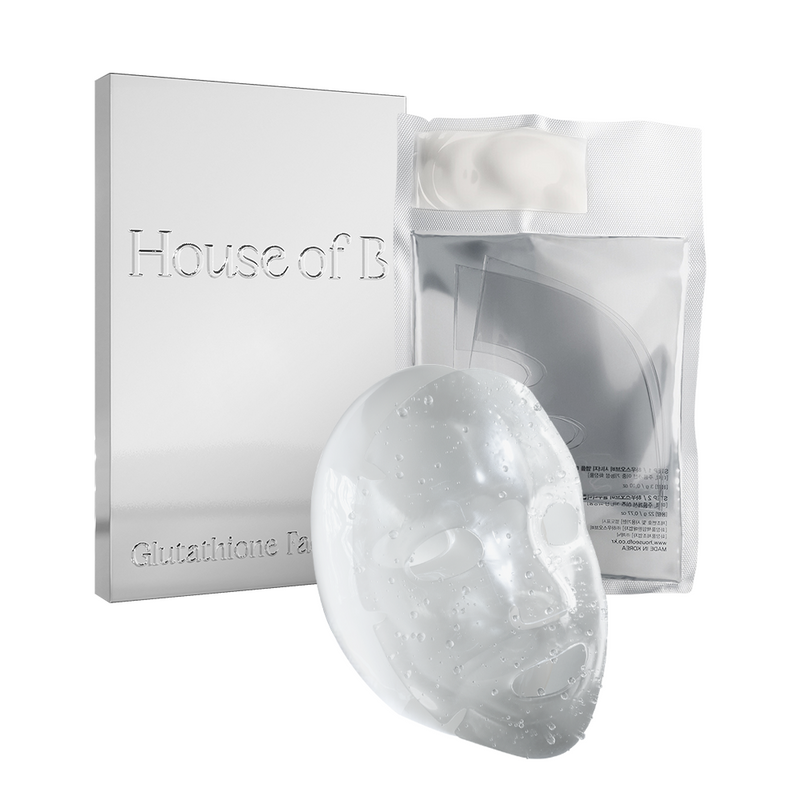 house of b glutathione mask Face Film 0.87 oz.(25g) x 4ea Dual functional product for anti House of B Glow Glutathione