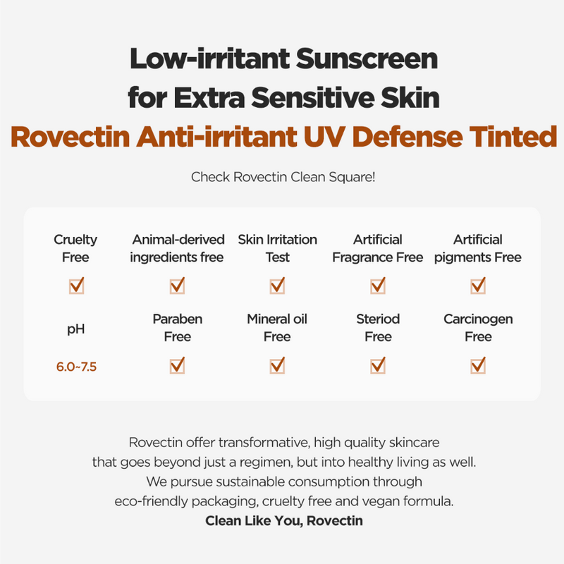 Rovectin Anti-Irritant UV Defense Tinted SPF 50+ PA++++